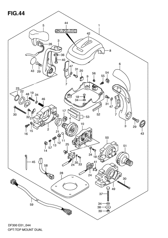 Top mount dual