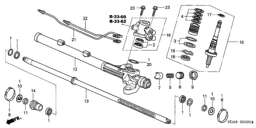 P.s. gear box components