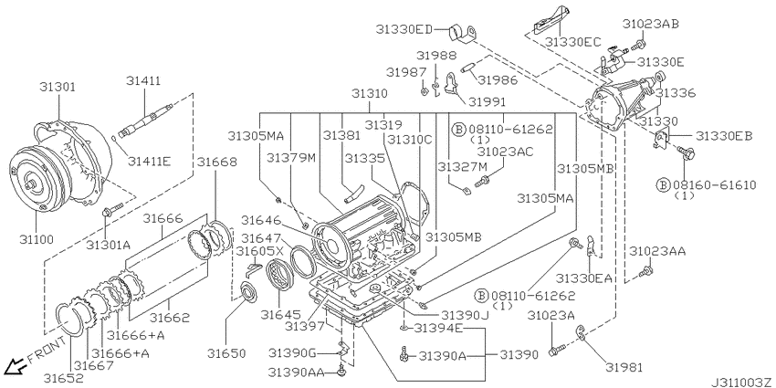Torque converter,housing & case