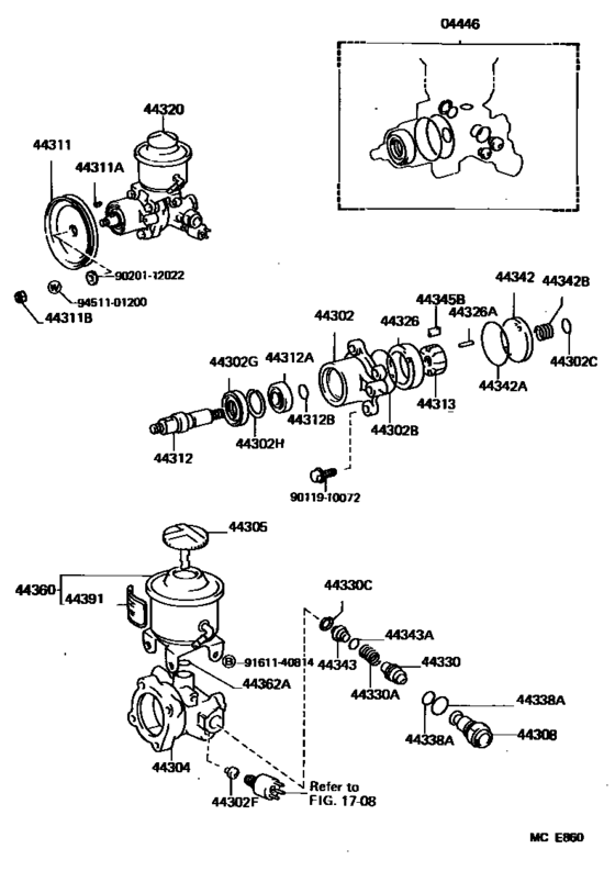 Vane Pump & Reservoir (Power Steering)
