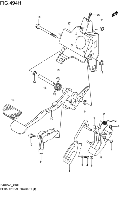 pedal / pedal bracket