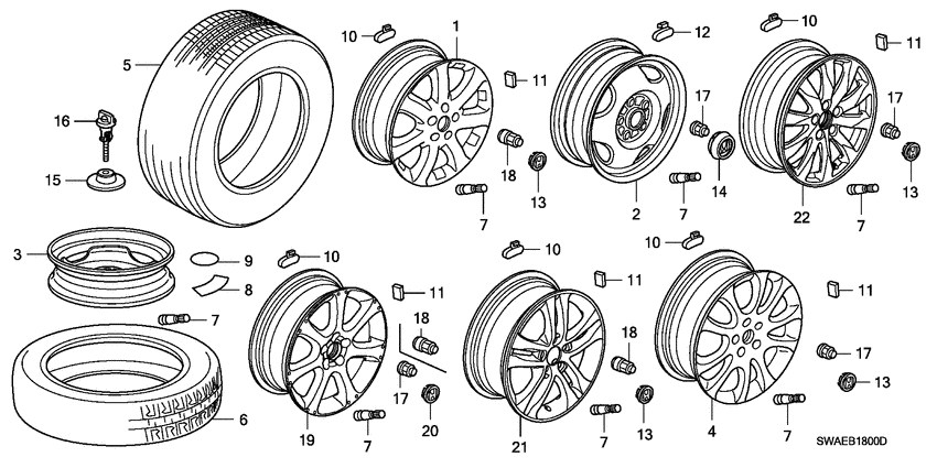 Tire/wheel disks
