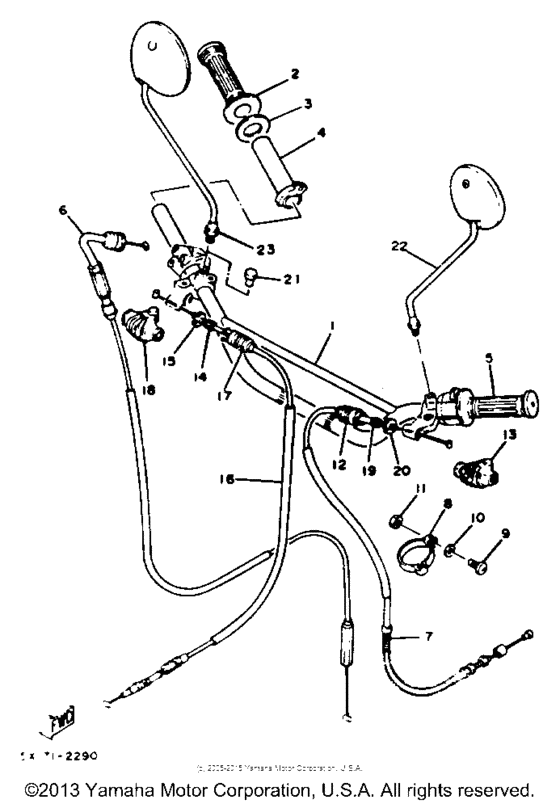 Handlebar - cable