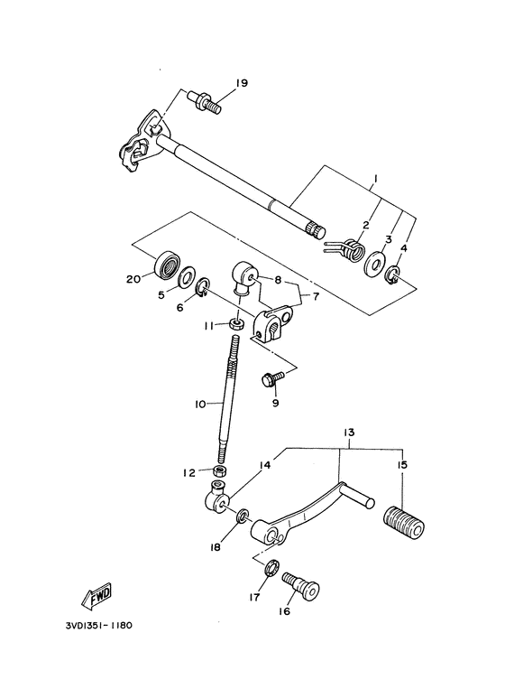 Shift shaft