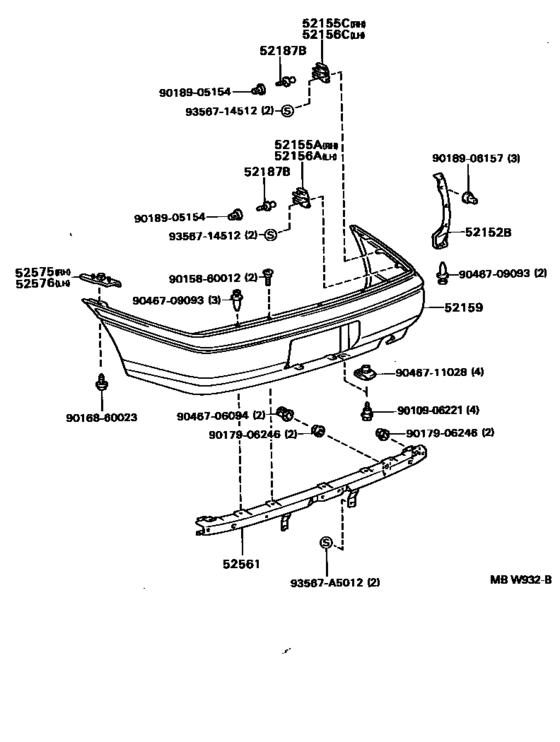Rear Bumper & Bumper Stay