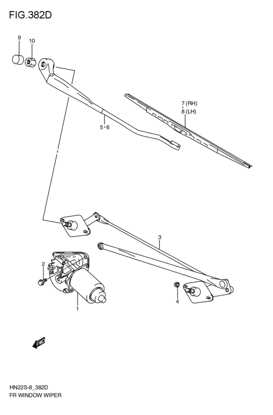front wind windshield wiper