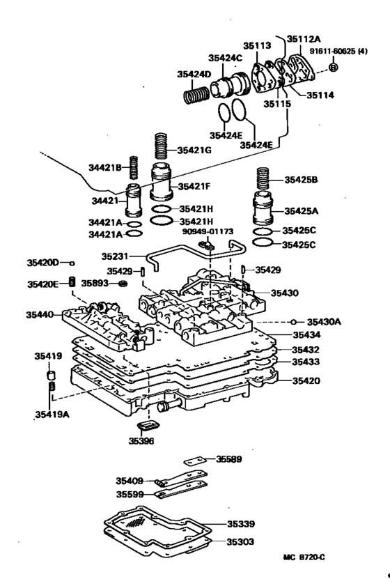 Valve Body & Oil Strainer (Atm)