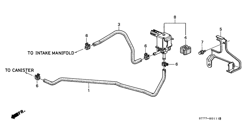 Purge control solenoid valve