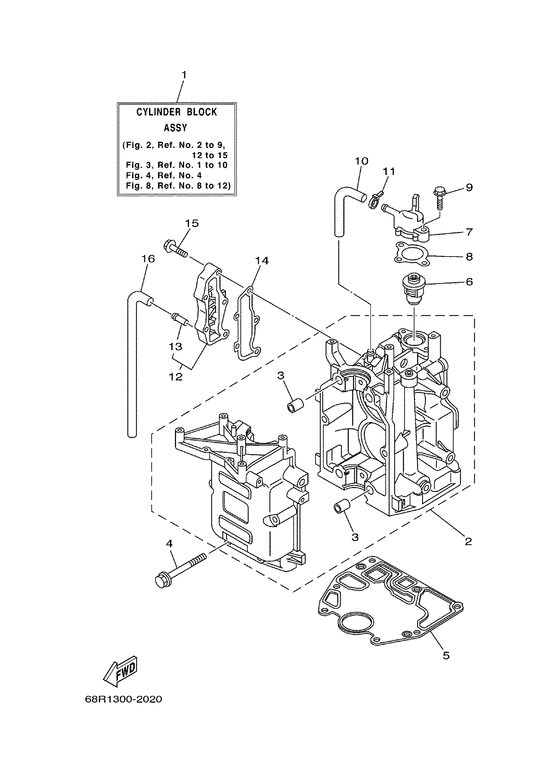 Cylinder. crankcase 1