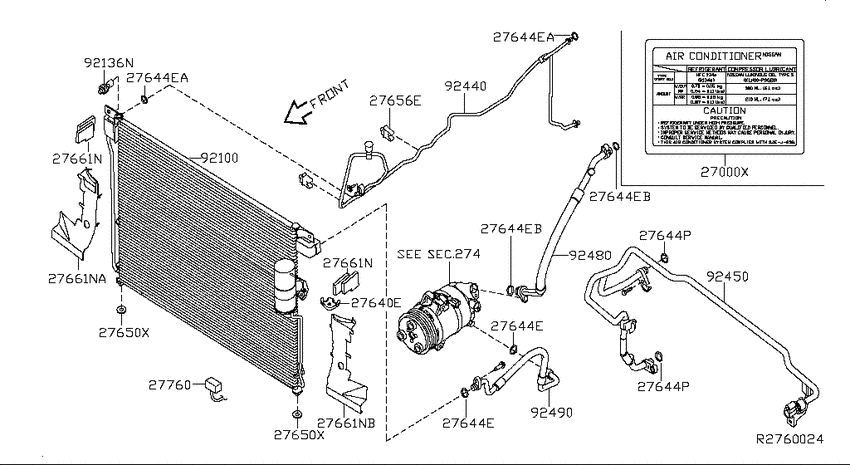 Condensor, liquid tank
