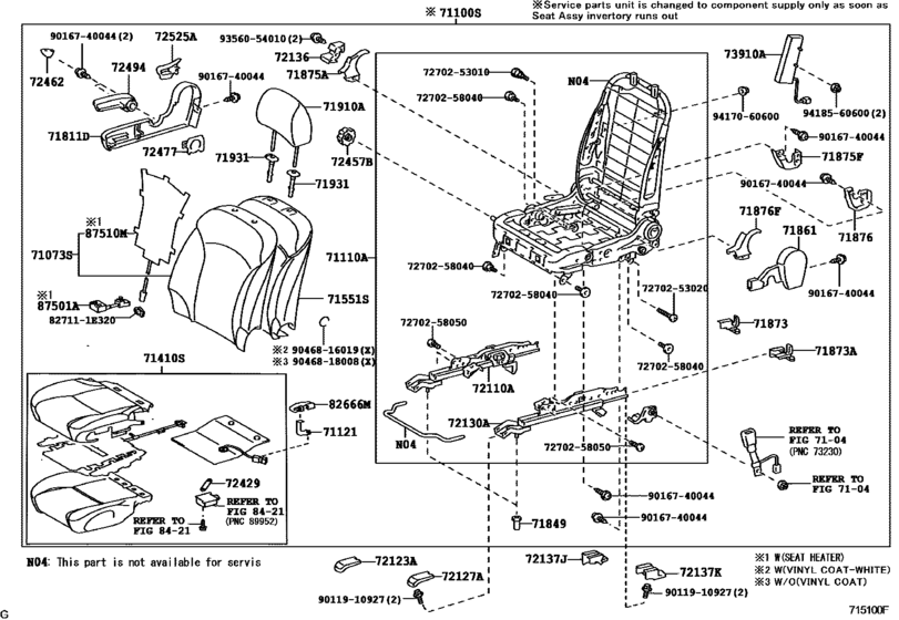 Front Seat & Seat Track