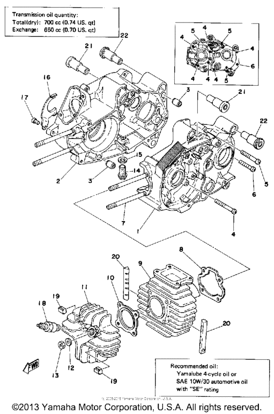 Crankcase & cylinder