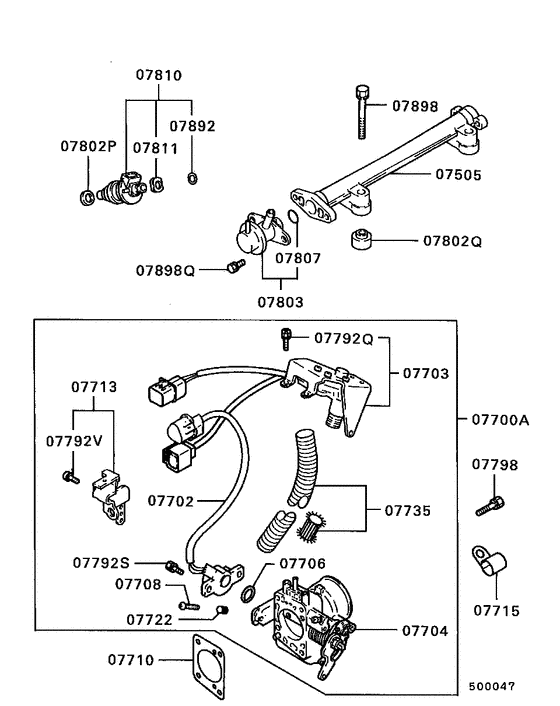 Injector & throttle body