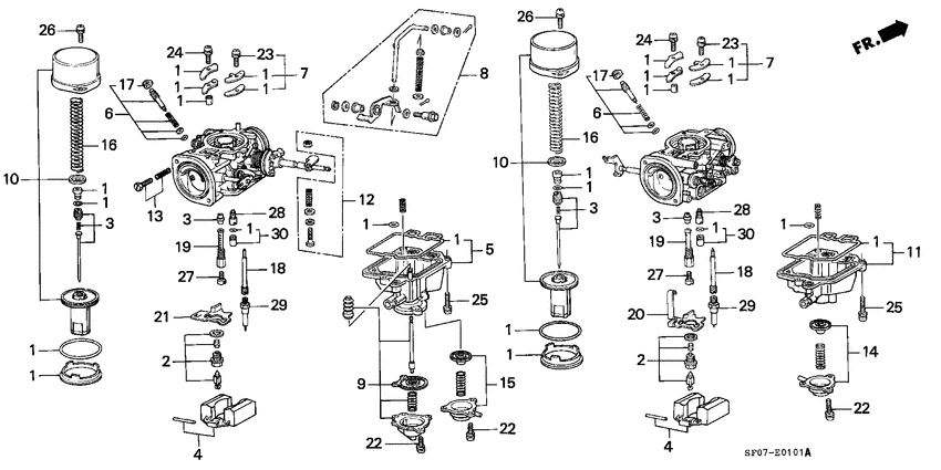 Carburetor components