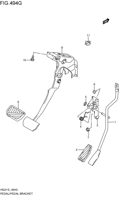 pedal / pedal bracket