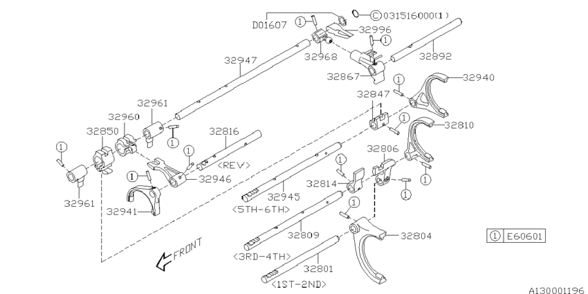 Mt, shifter fork & shifter rail