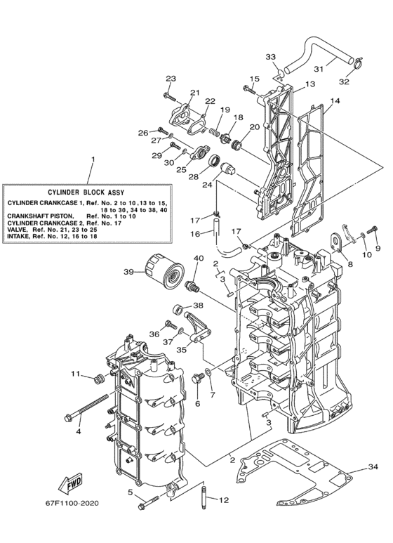 Cylinder crankcase