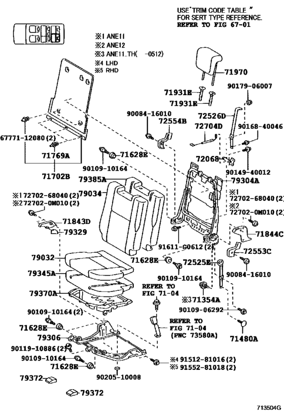 Rear Seat & Seat Track