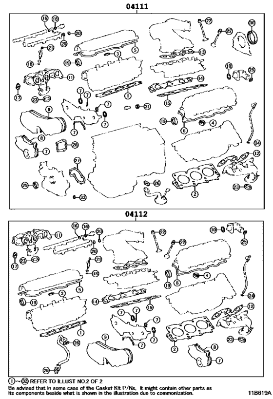 Engine Overhaul Gasket Kit