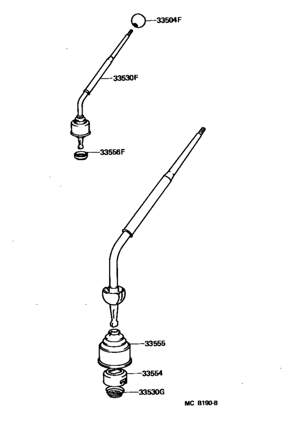 Shift Lever & Retainer