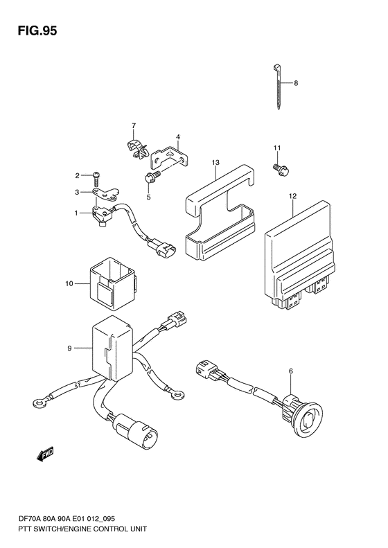 Ptt switch / engine control unit