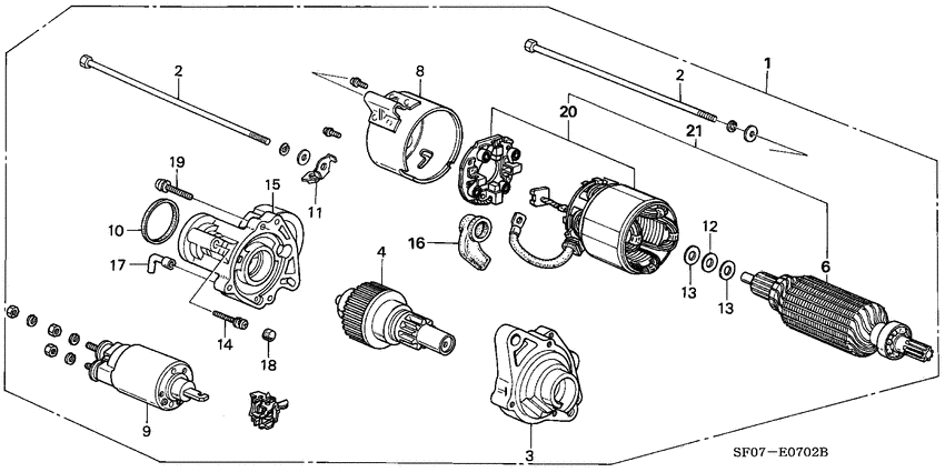 Starter motor component