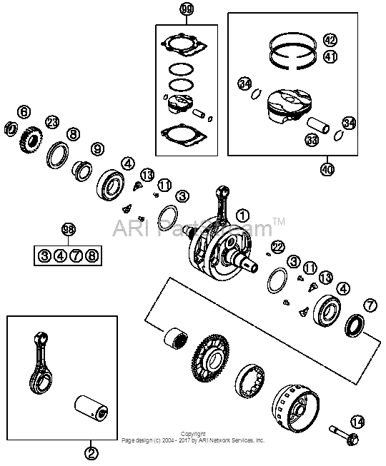 Crankshaft, Piston
