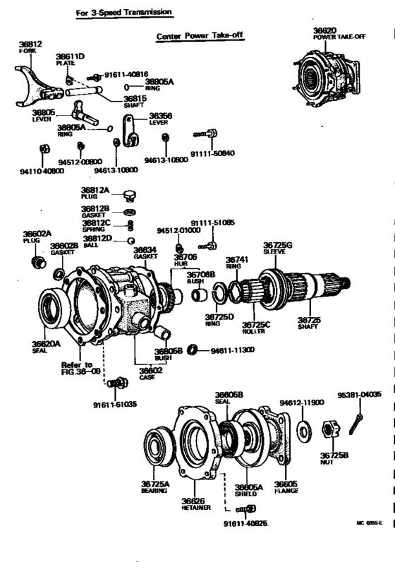 Power Take-Off Case & Gear