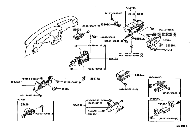 Instrument Panel & Glove Compartment
