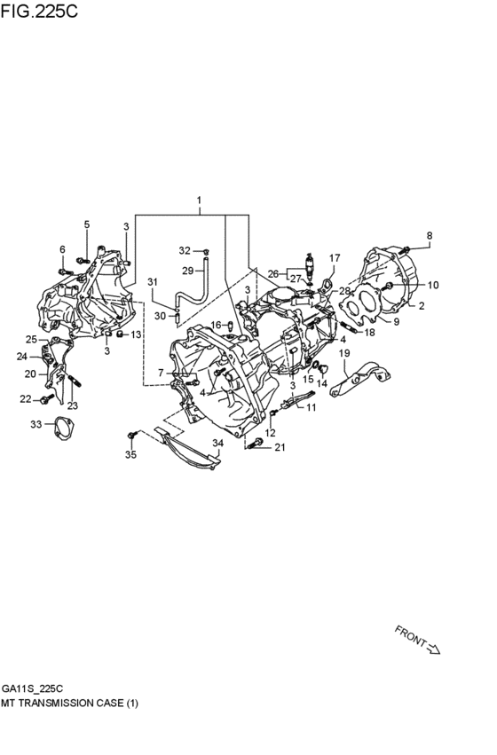 mt - transmission case