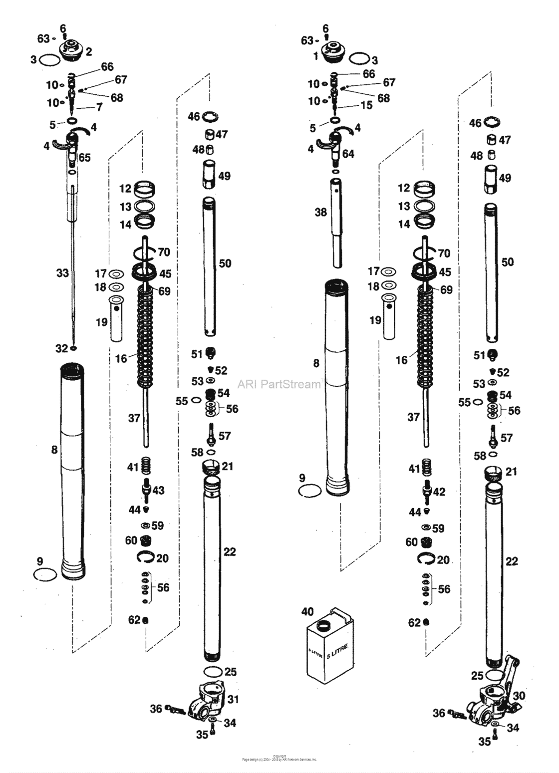 Fork Legs Wp Usd 43