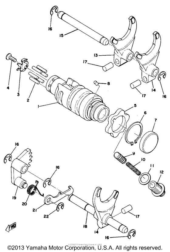 Shift shaft
