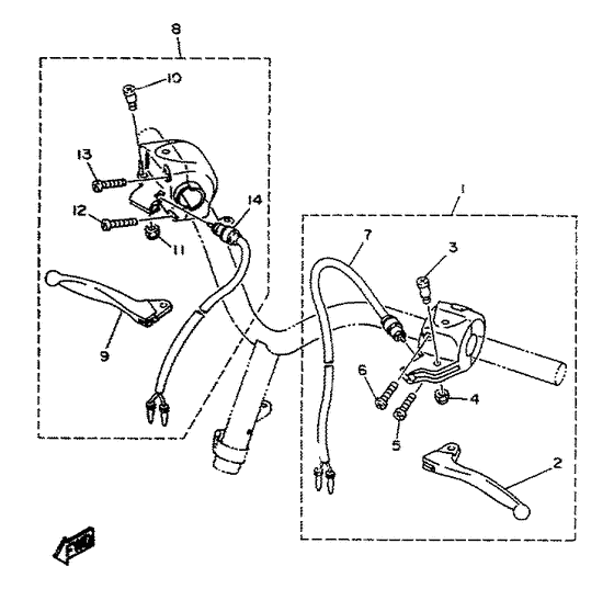 Interruptores de manillar. pal