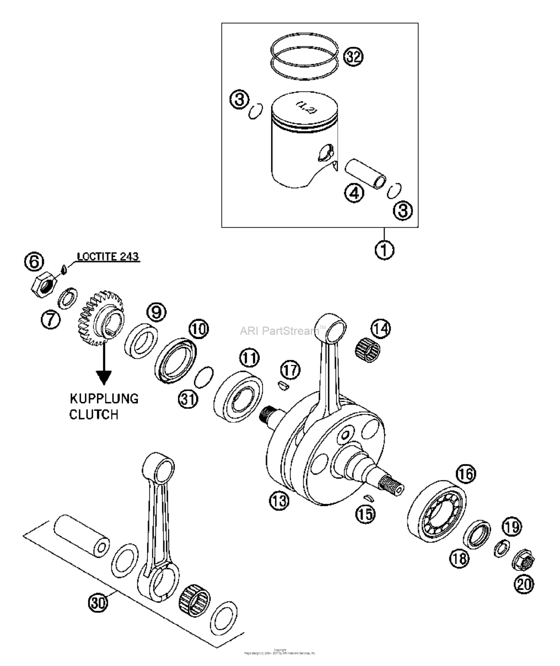 Crankshaft, Piston