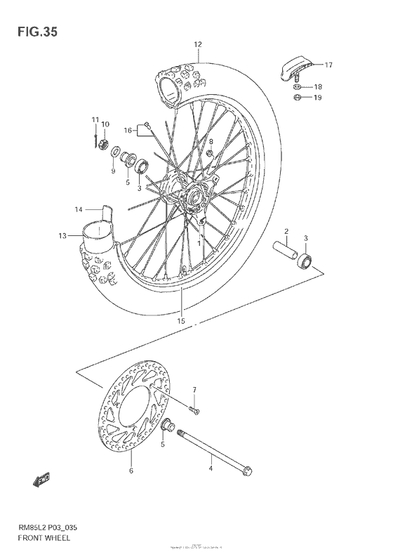 Front Wheel (Rm85L)