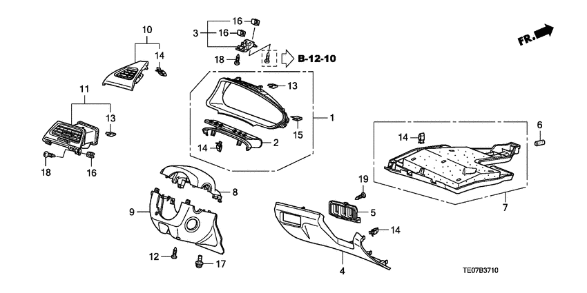 Instrument panel garnish