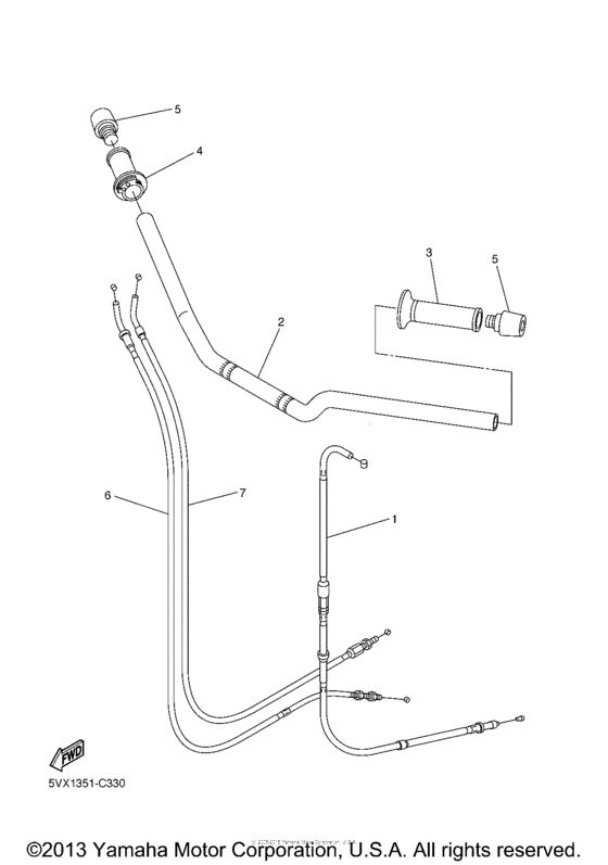 Steering handle & cable