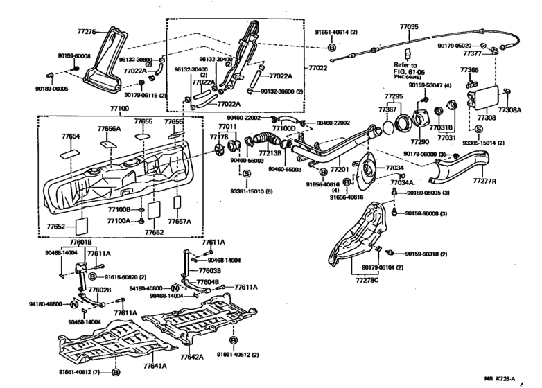Fuel Tank & Tube for 1986 1989 Toyota MR 2/ MRS AW11 U.S.A. sales