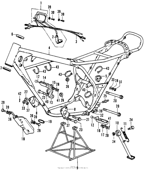 Frame wire harness m