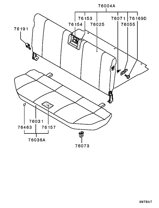 Rear seat
