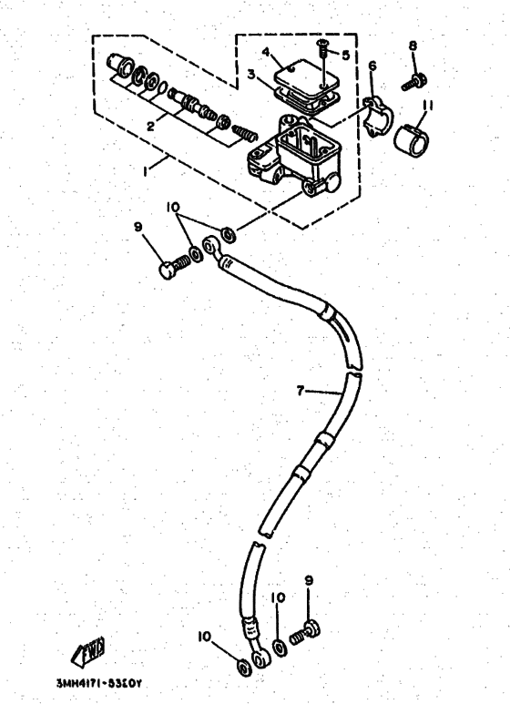 Front master cylinder
