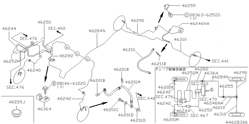 Brake piping & control
