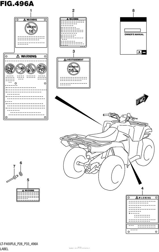 Label (Lt-F400Fl6 P28)