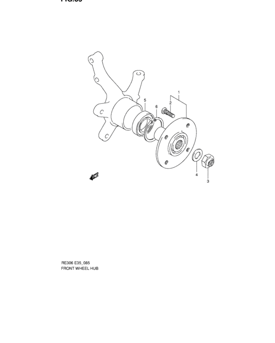 Front wheel hub