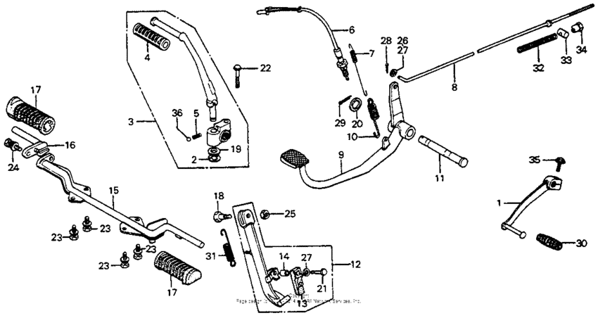 Pedal + kick arm + stand 79