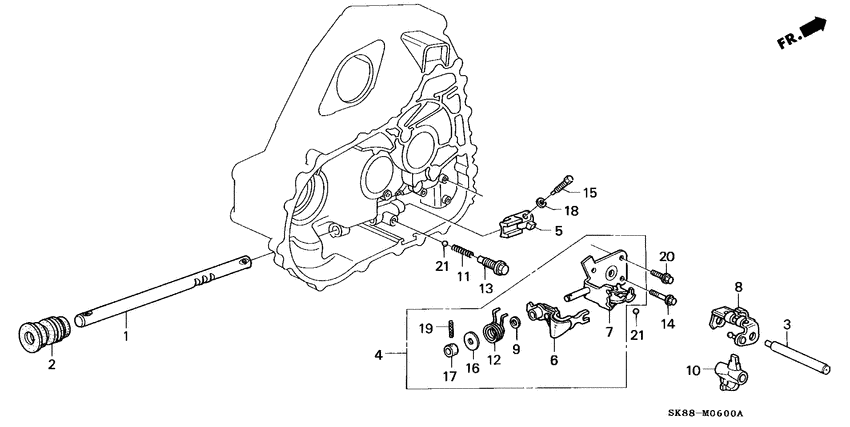 Shift rod