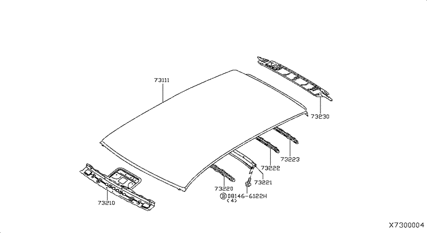 Roof panel & fitting