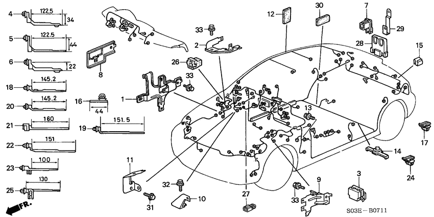 Harness band/bracket