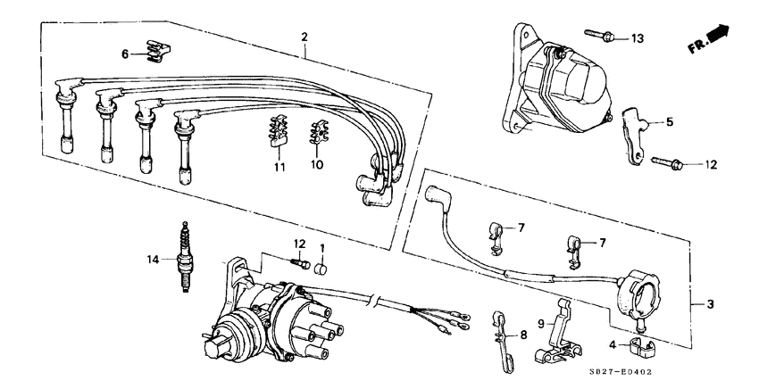 High tension cord/ spark plug