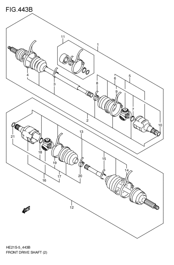 front-drive shaft